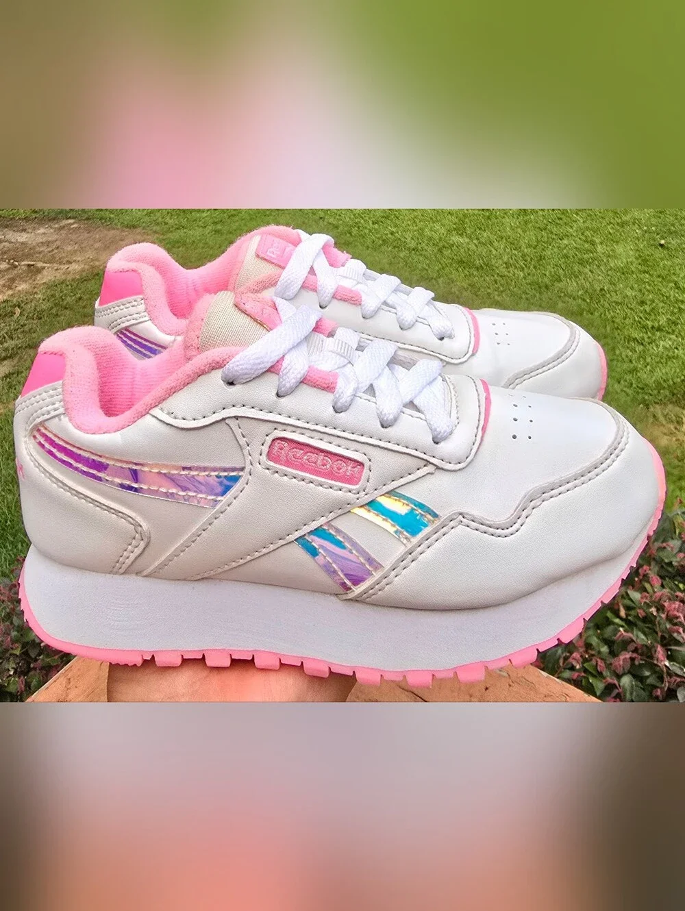 Sz 13 Toddler Girl's REEBOK CLASSIC White/Pink